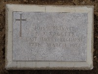 Struma Military Cemetery - Raggett, F J